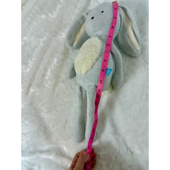 Manhattan Toy Company Sunny Bunny Embroidered Face Infant Safe Baby Lovey Rabbit - Picture 5 of 5